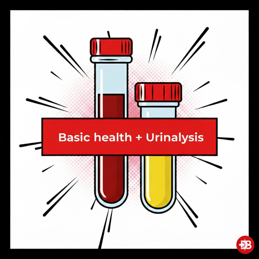 Basic health + urinalysis edb