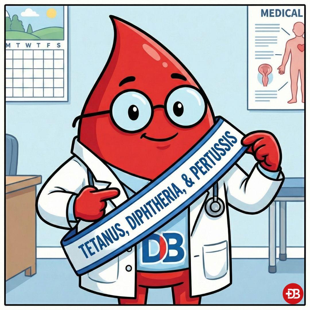 Tetanus, diphtheria, pertussis, edb