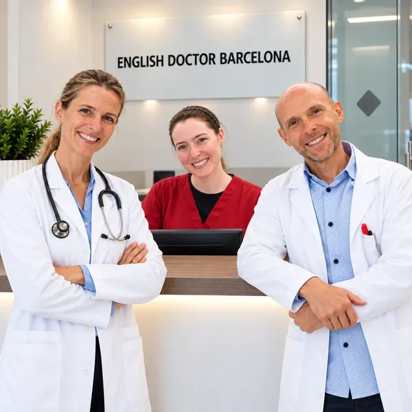 English-speaking doctors and clinical team at english doctor barcelona private medical practice