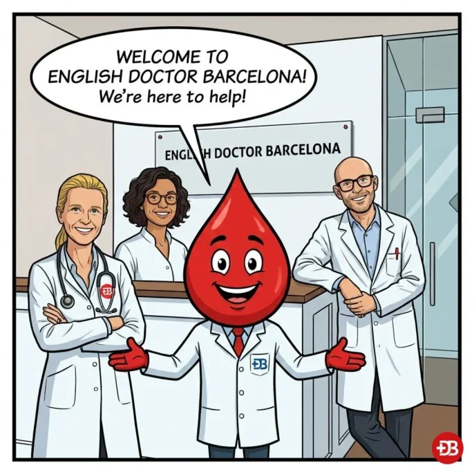 English-speaking doctor consultation barcelona